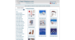Desktop Screenshot of clear1displays.com